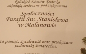 Podziekowanie dla Parafian...